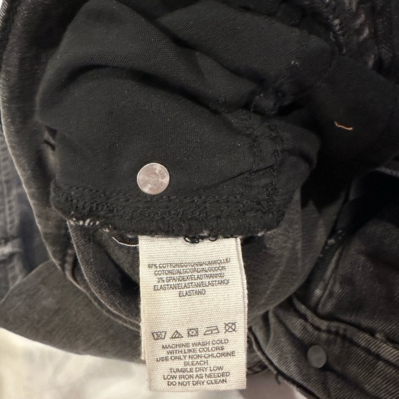 Free People high rise busted skinny jeans in charcoal black NWT size 24 - Picture 7 of 11